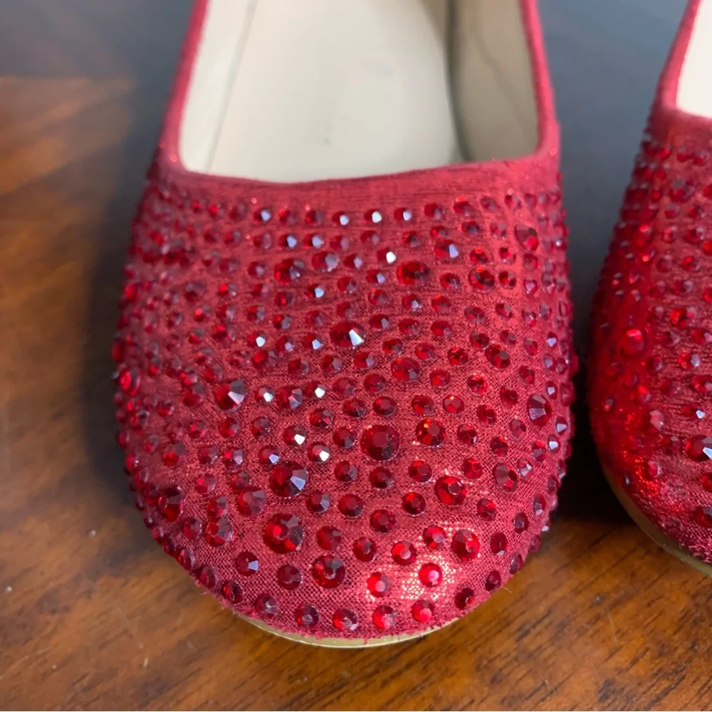 Lauren Lorraine Candace Shiny Jeweled Flats